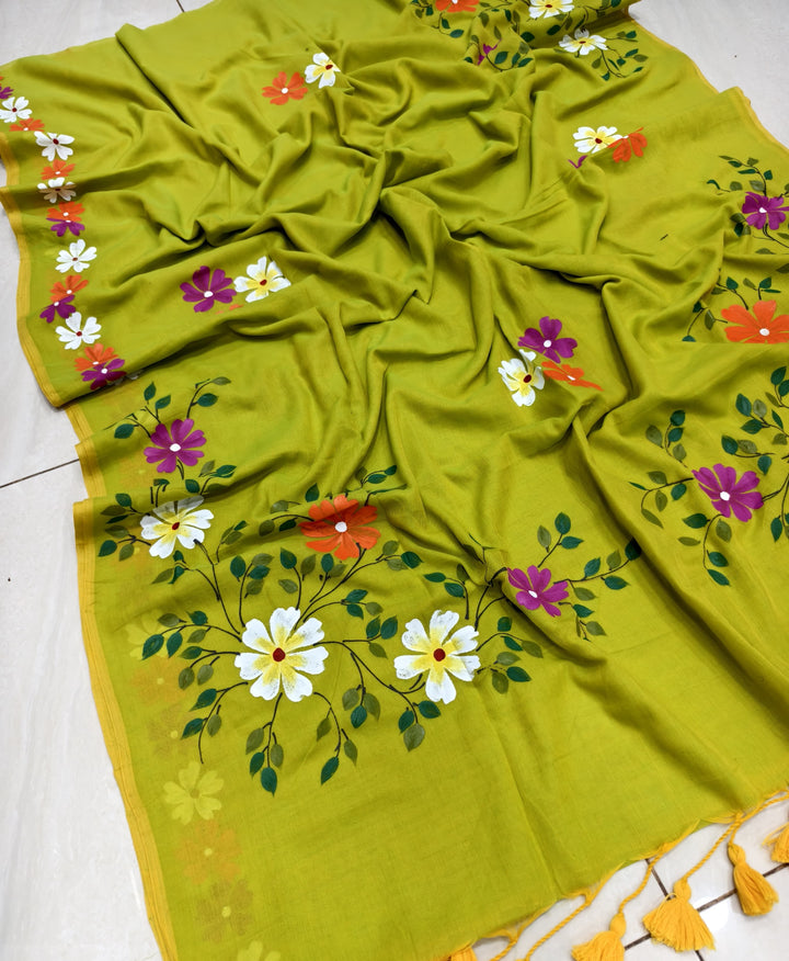 PrasonKumari Mul Cotton Saree
