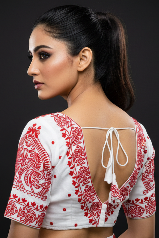 Queen of Water Vichitra Silk Blouse