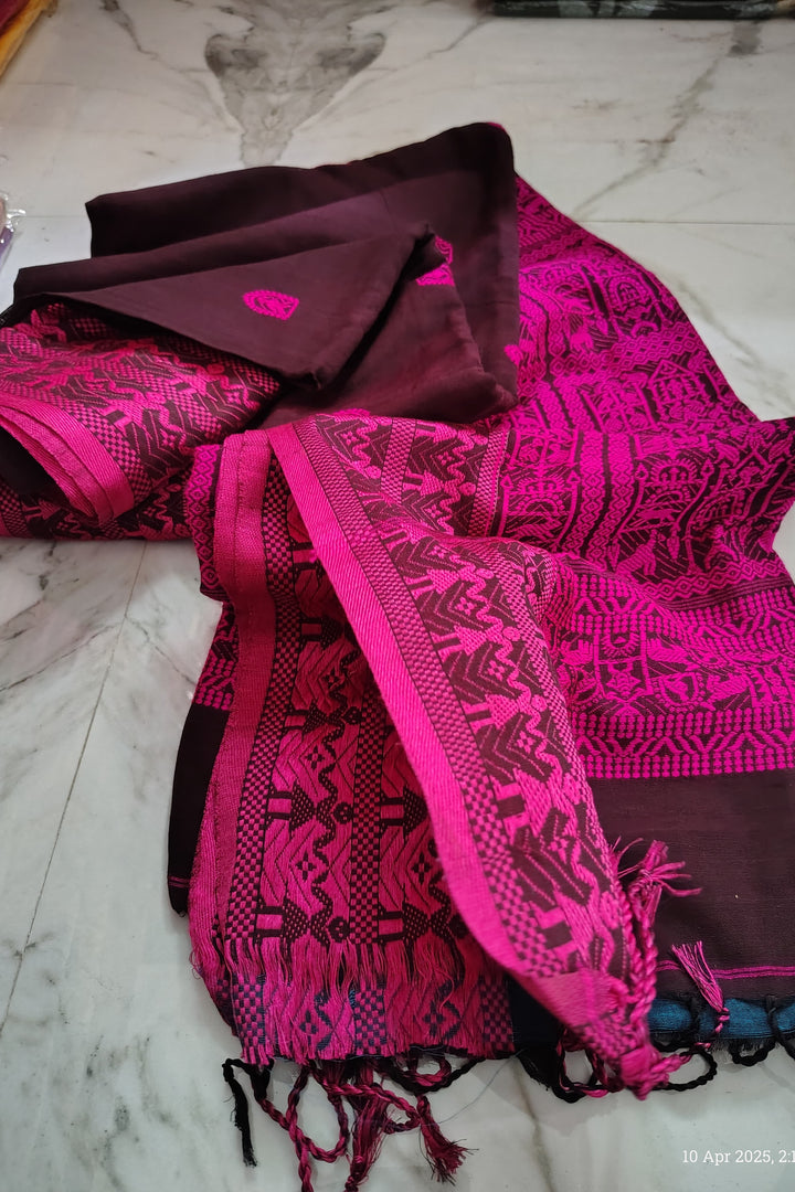 Moner Thikana Bengal Mercerized Cotton Saree