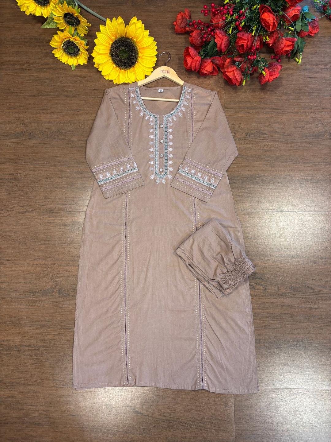Modern Charm Cotton Kurti Set