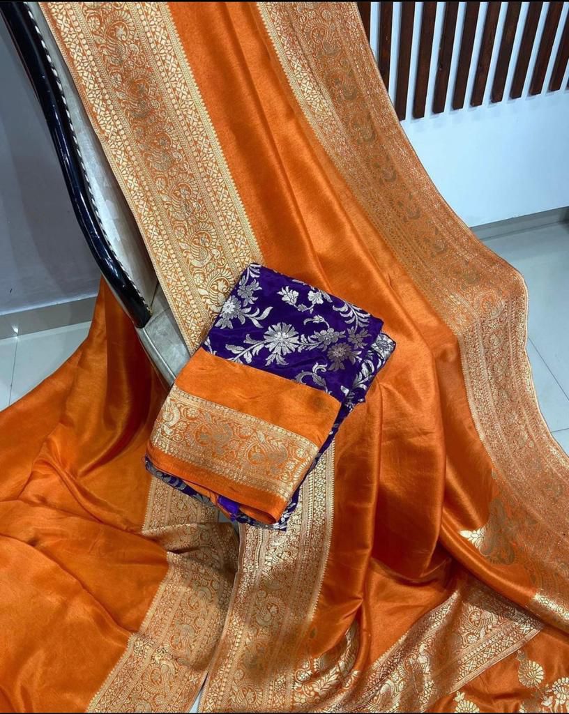 Nazariya - Designer  Banarasi Dola Silk Saree