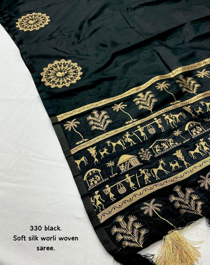 Innovation With Worli Fancy Silk Saree