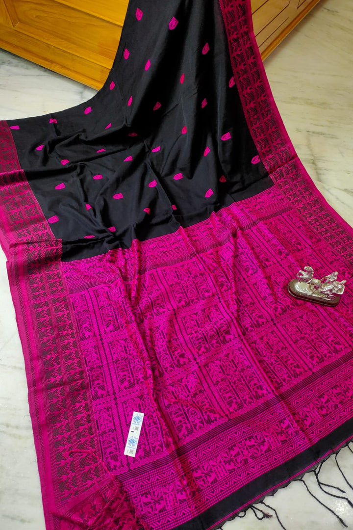 Moner Thikana Bengal Mercerized Cotton Saree