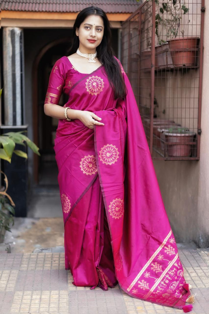 Innovation With Worli Fancy Silk Saree