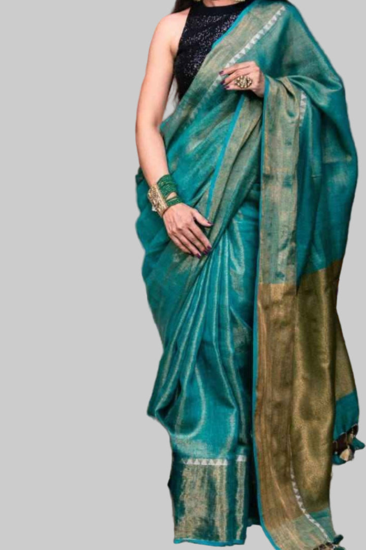 Manohari (Pure Tissue Linen Saree)