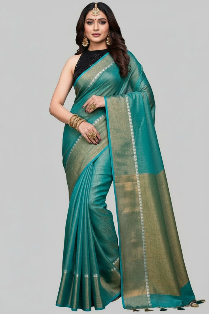 Manohari (Pure Tissue Linen Saree)