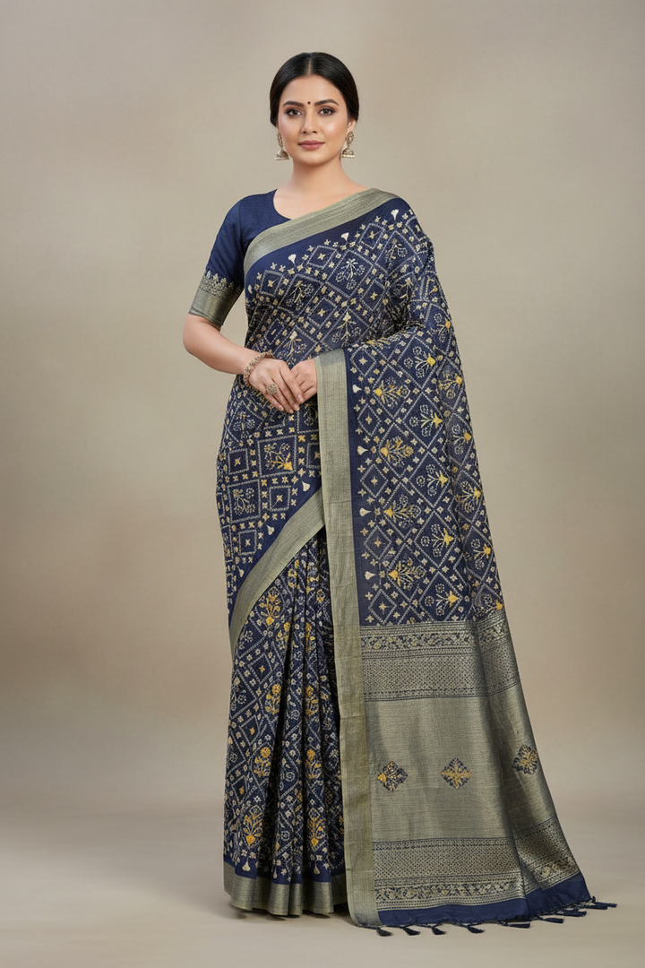 Aadhya- Pure Linen Saree