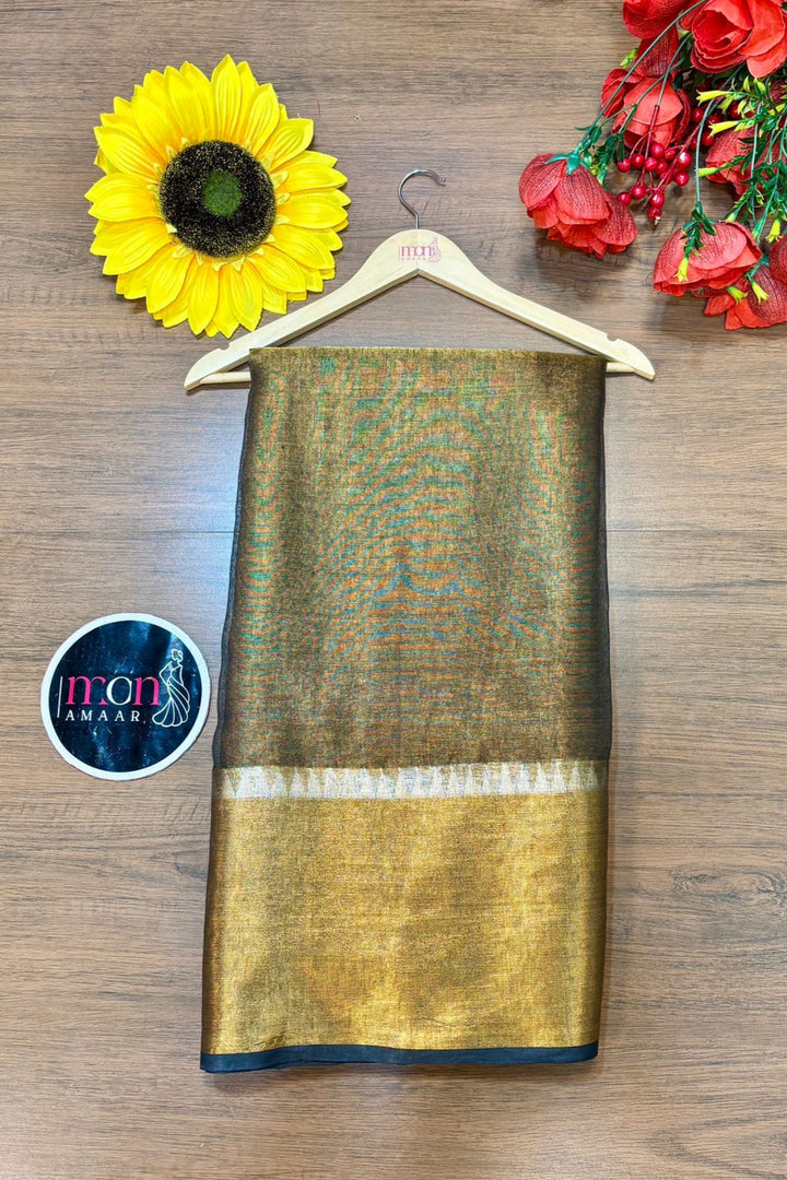 Suroopa -  Pure Tissue Linen Saree