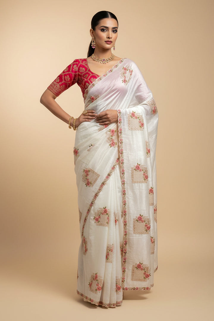 Bringing Prosperity Crush Silk Saree