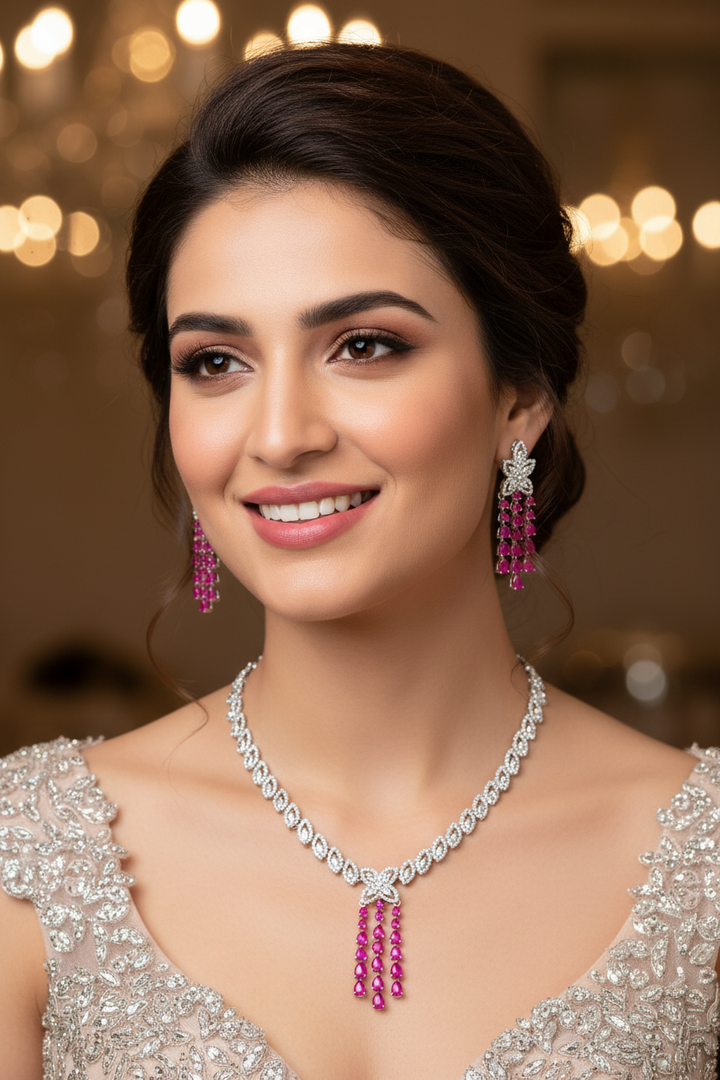 My Precious- American Diamond Jewellery Set