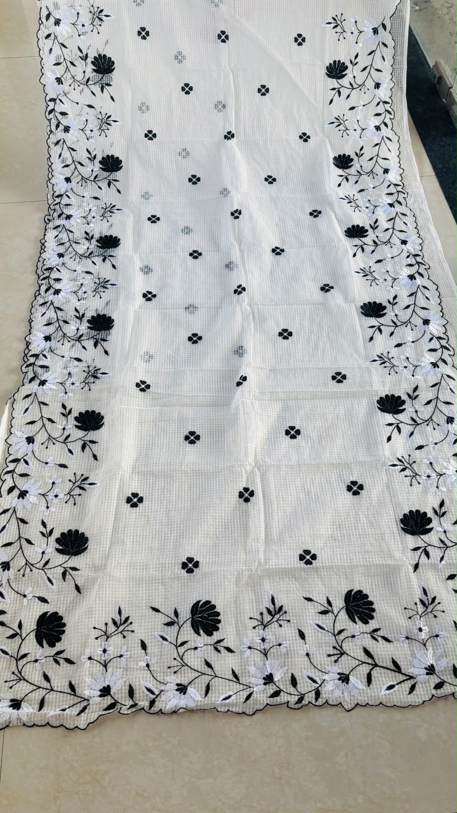 Chandramallika Kota Embroidered Saree