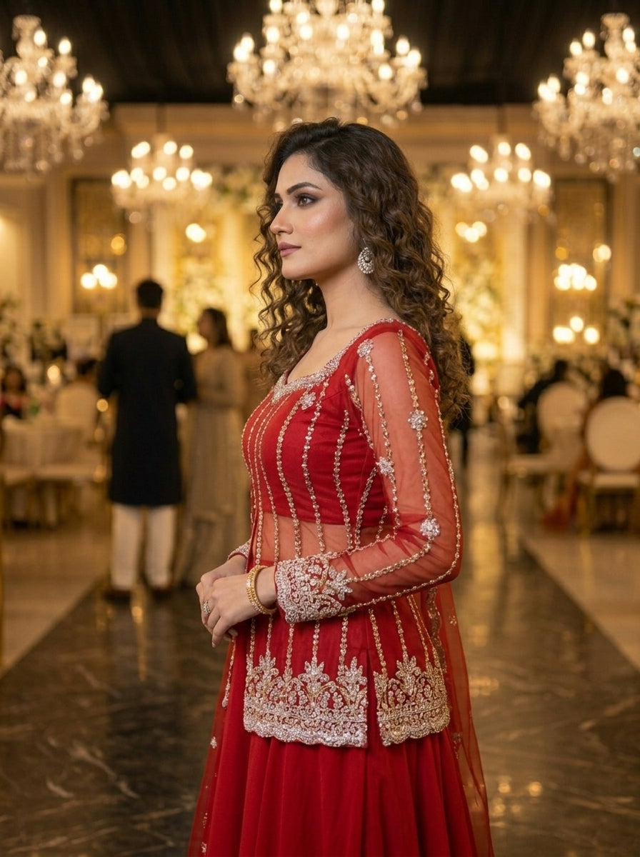 Crystal Radiance Designer Sharara Set