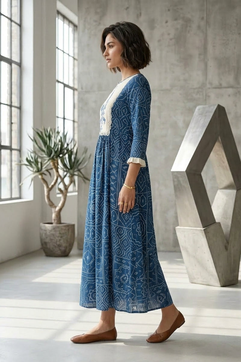 The Boho Bluebell Midi Dress