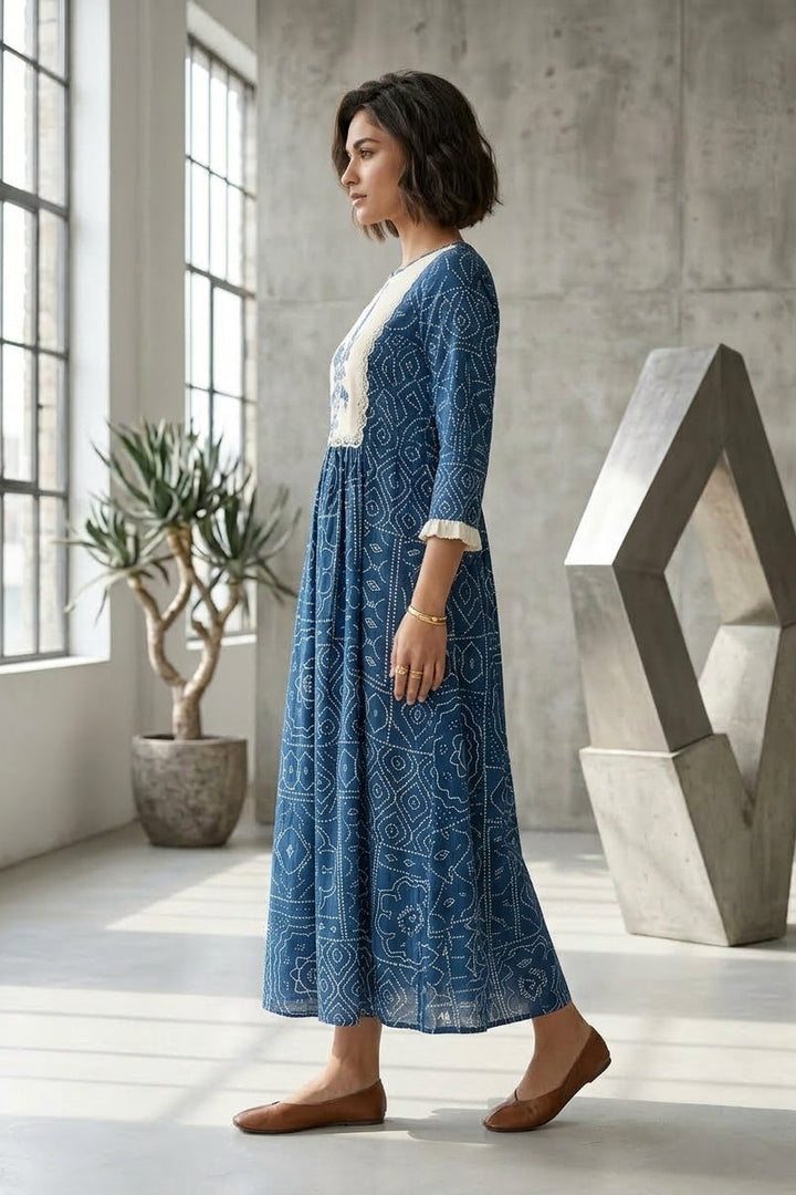 The Boho Bluebell Midi Dress