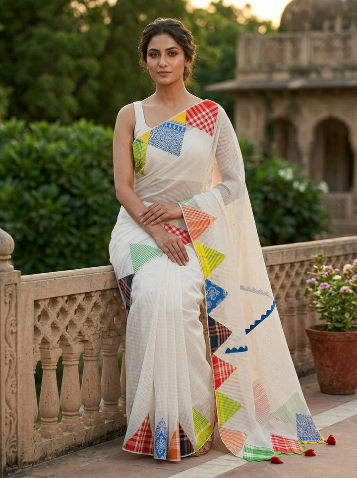 Arambho - Reshom Kota Applique Saree