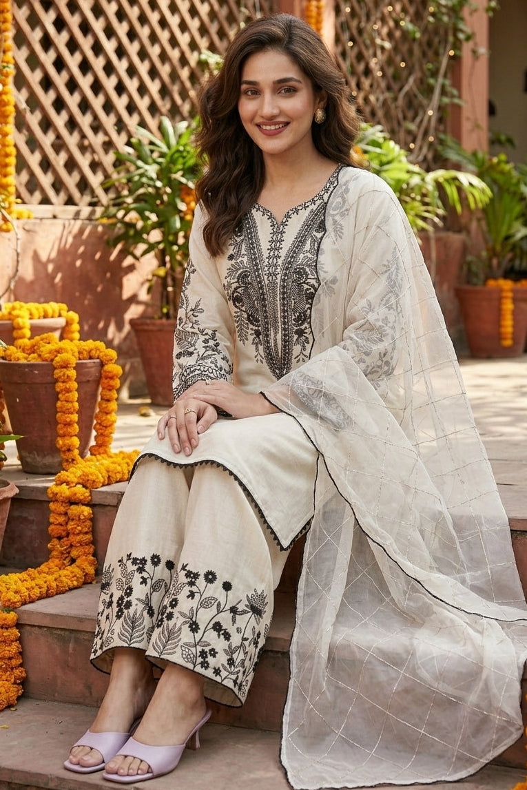 The Pastel Edit Partywear Kurti Set