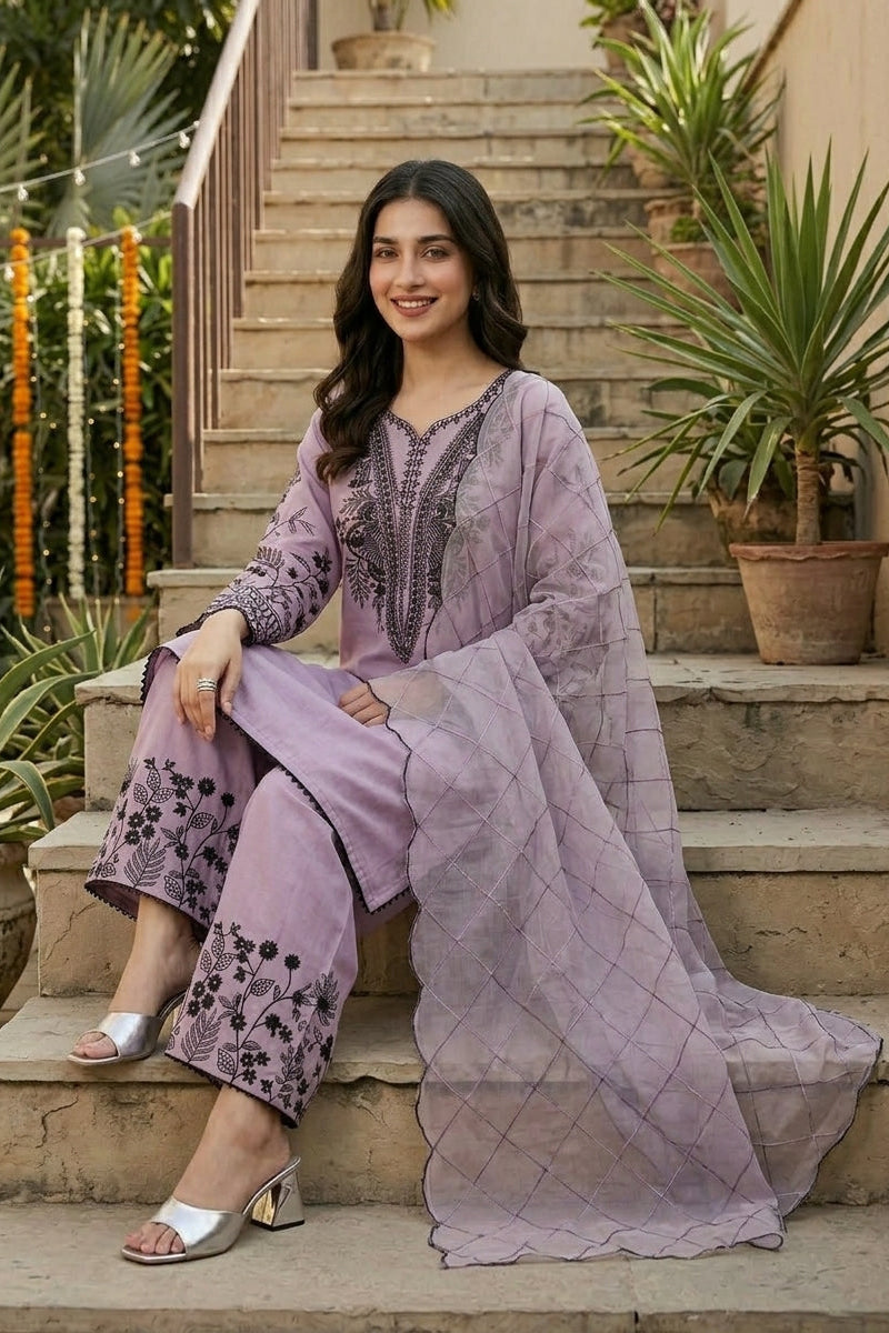The Pastel Edit Partywear Kurti Set