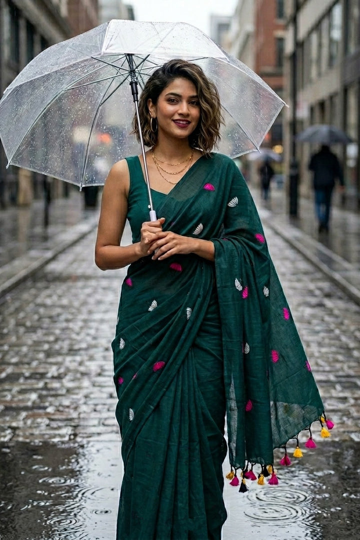Umbrella Muse Khadi Cotton Saree