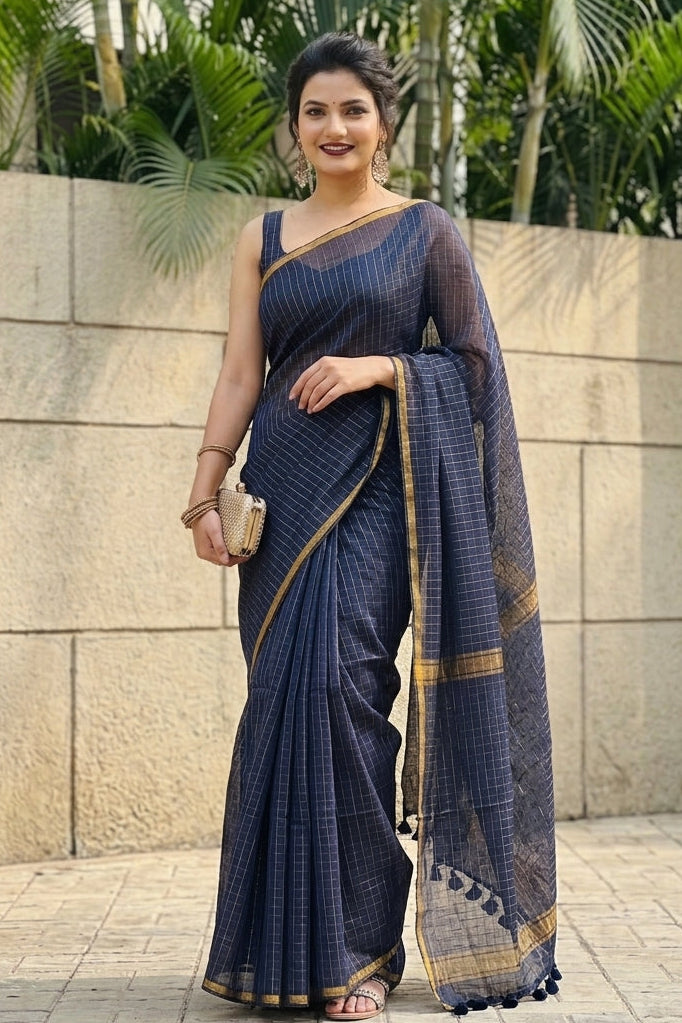 Quiet Opulence Mul Cotton Saree