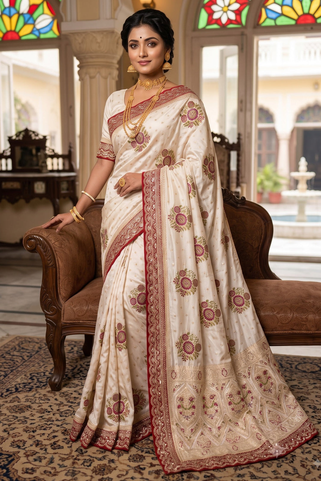 Noor-e-Banaras – Premium Dola Silk Saree