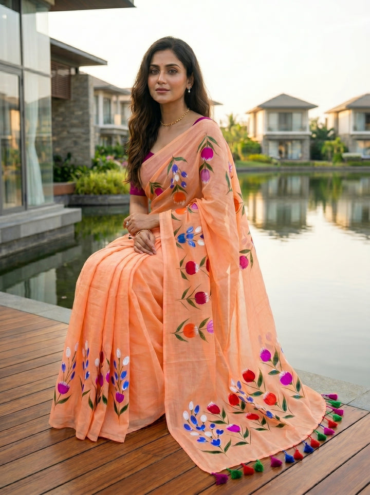 Tulip Vibe Mul Cotton Saree