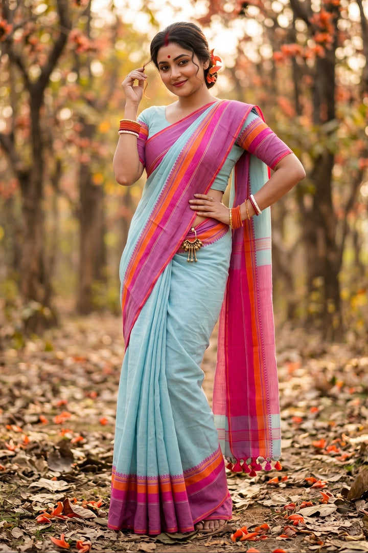Snigdha Probha Dhaniyakhali Khadi Cotton Saree
