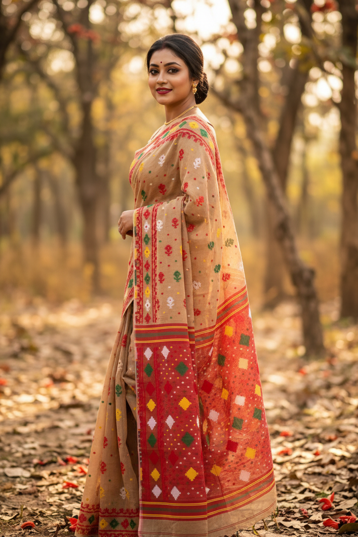 Manimala Dhakai Jamdani Saree