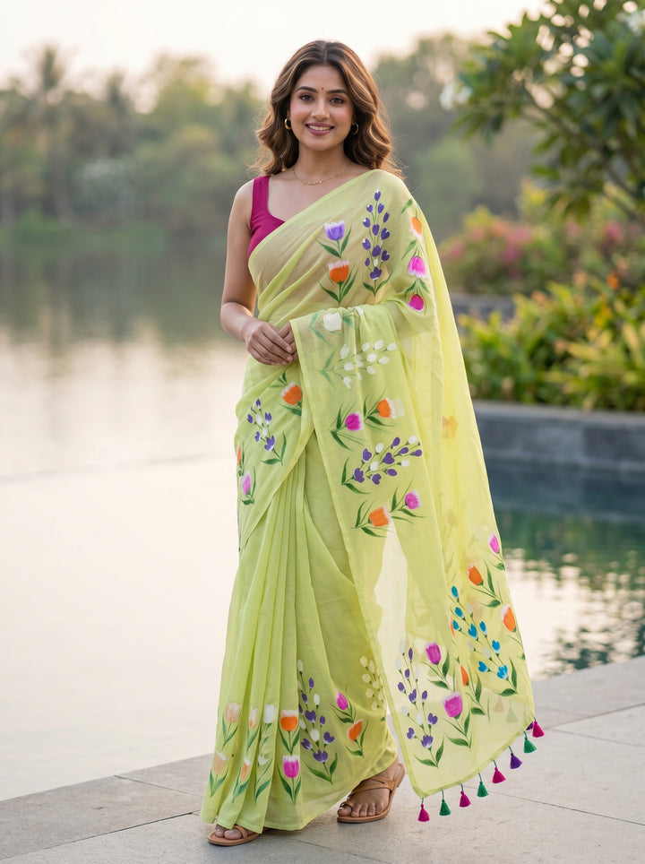 Tulip Vibe Mul Cotton Saree