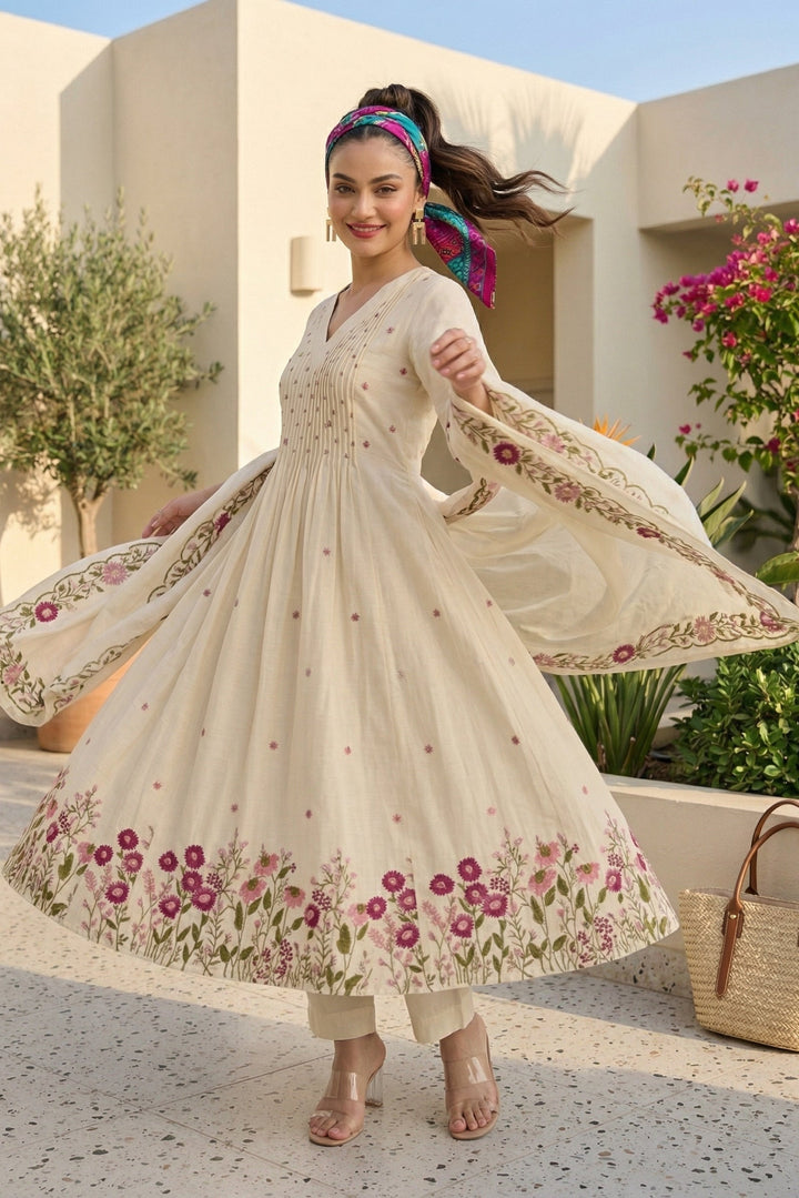 Sun Kissed Cotton Tales(Kurti Set)