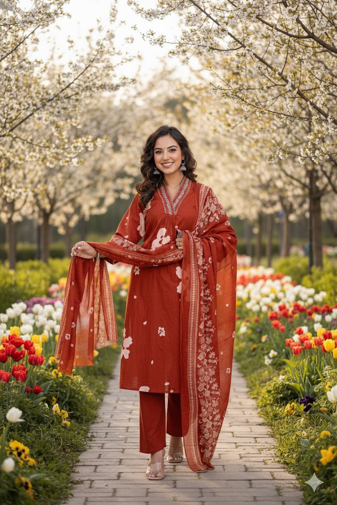 Single Aura Cotton Kurti Set