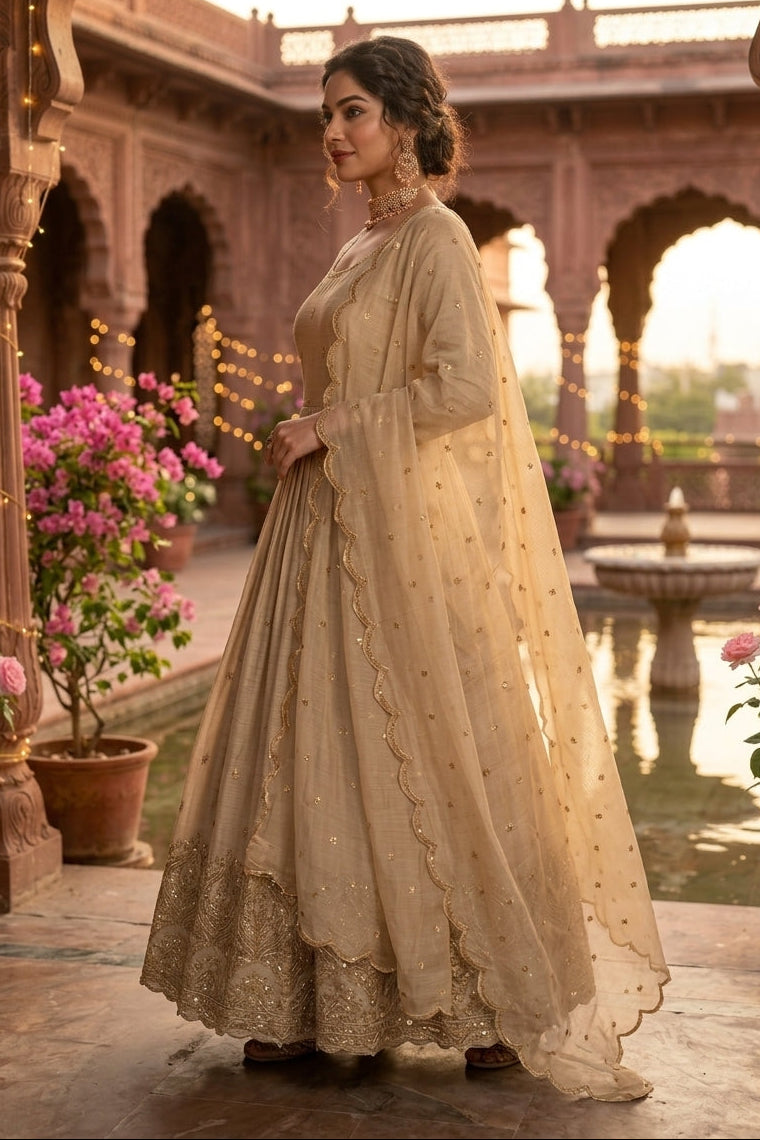 Elora Grace Partywear Chinon Gown Set