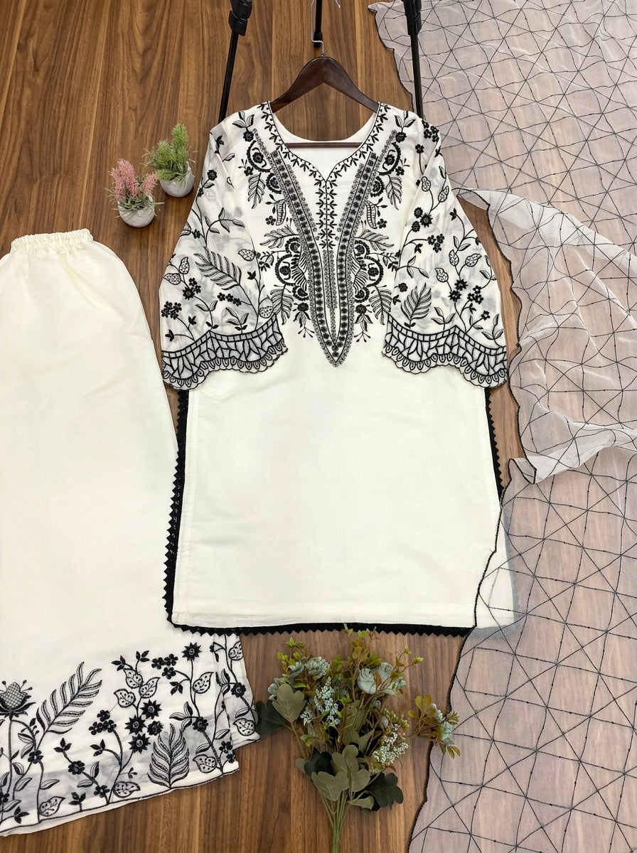 The Pastel Edit Partywear Kurti Set