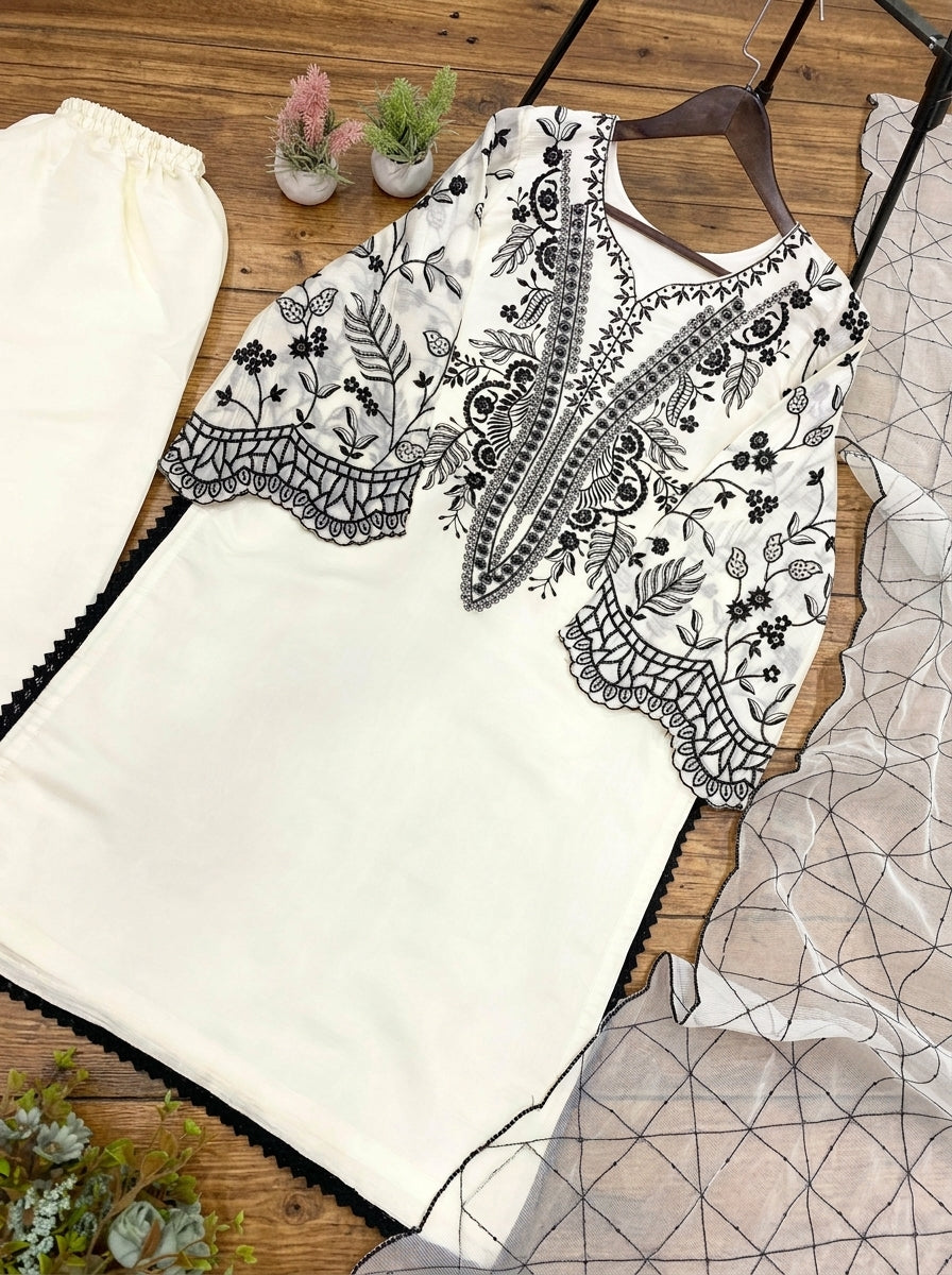 The Pastel Edit Partywear Kurti Set
