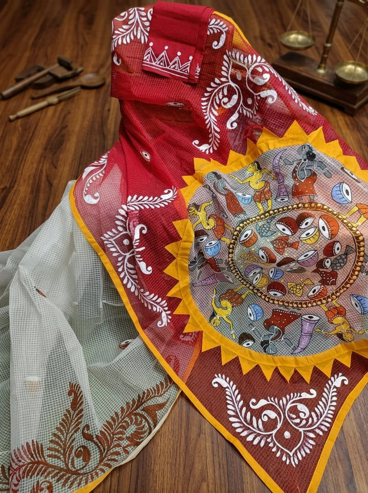 Transformation Hand Painted Kota Saree