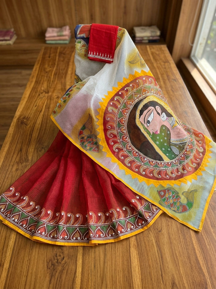 Transformation Hand Painted Kota Saree