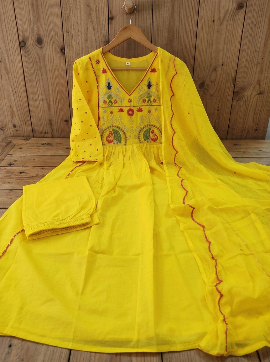 The Wavelet Cotton Kurti Set