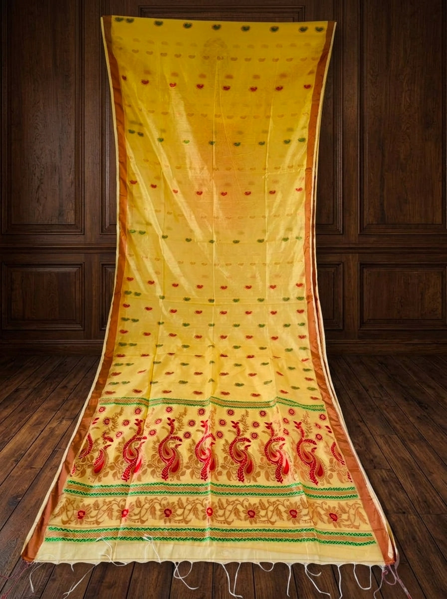 Mayura Chaya Banarasi Khaddi Silk Saree