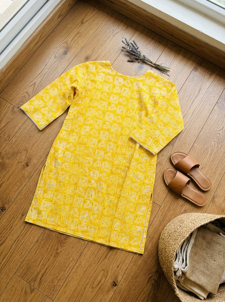 Sunny Side Cotton Kurti