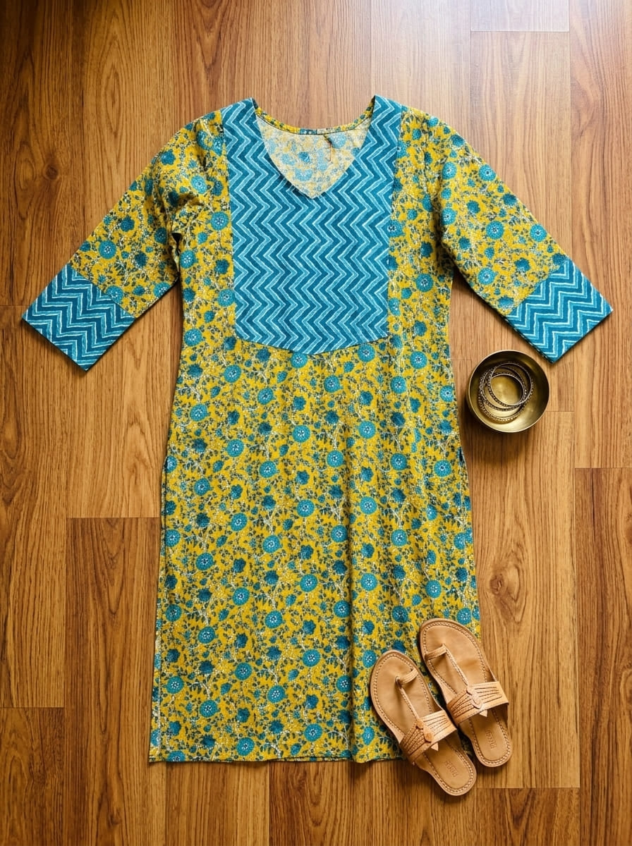 Fresh Vibes Cotton Kurti
