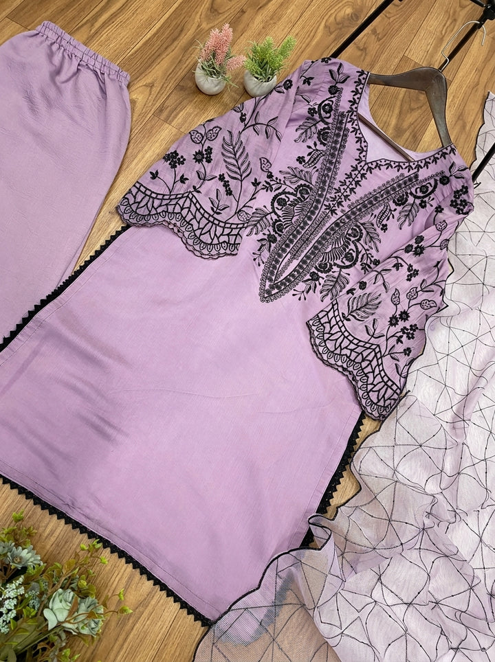 The Pastel Edit Partywear Kurti Set