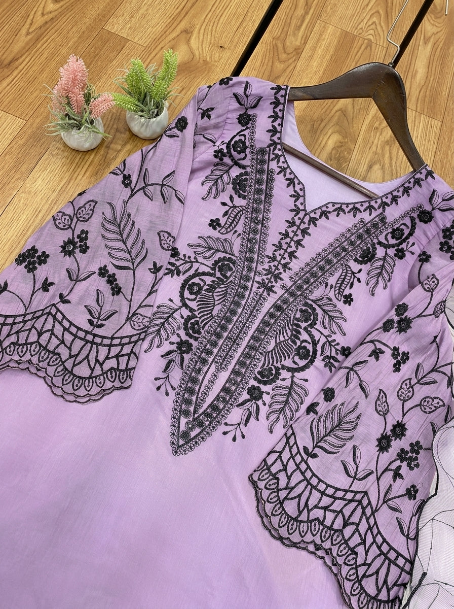 The Pastel Edit Partywear Kurti Set