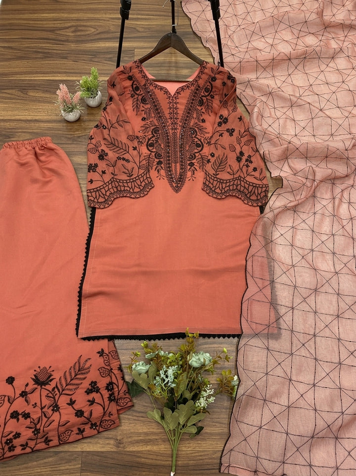 The Pastel Edit Partywear Kurti Set