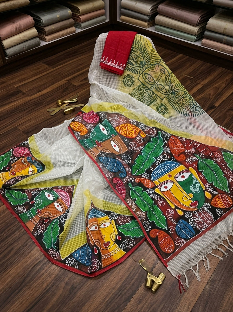 Transformation Hand Painted Kota Saree