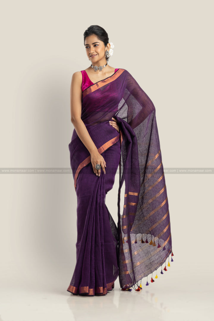 Linen Saree