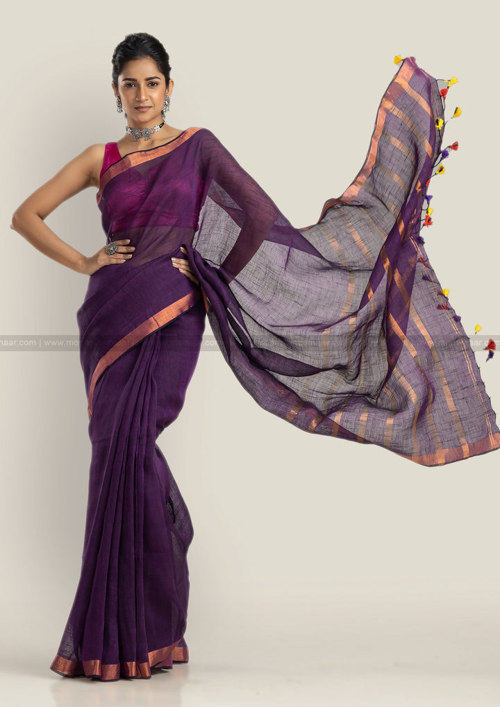 Linen Saree