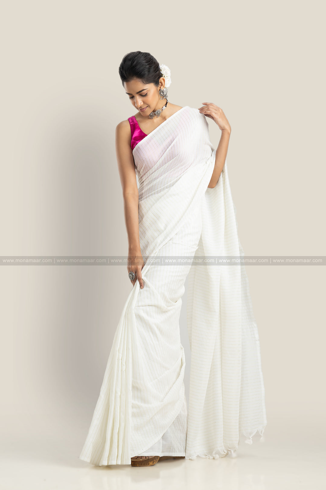 Bengal Khadi Cotton Saree