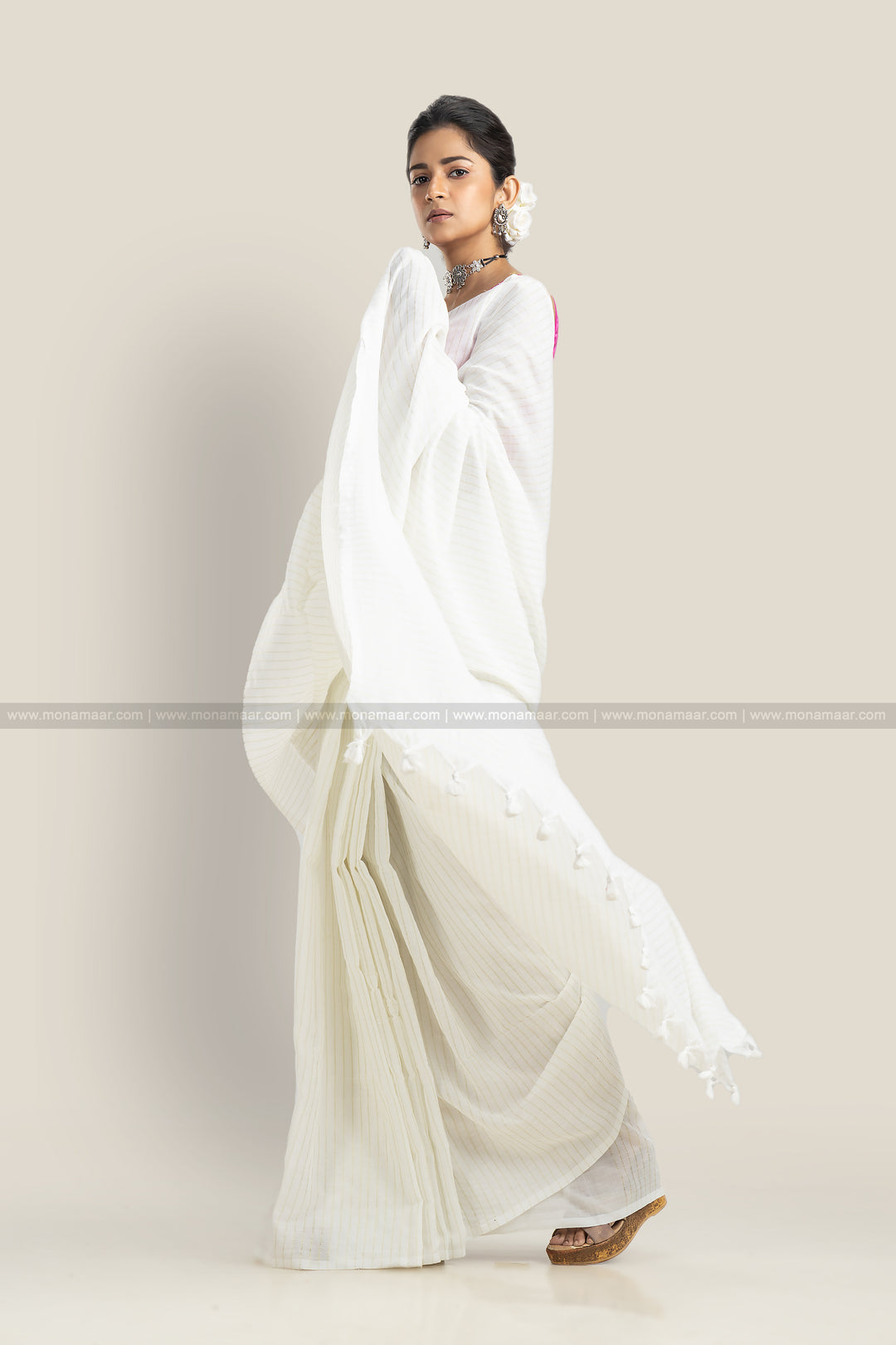 Bengal Khadi Cotton Saree