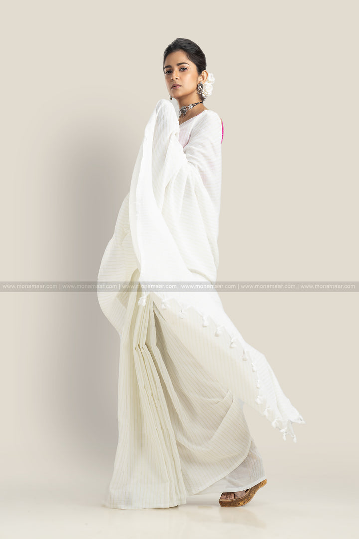 Bengal Khadi Cotton Saree