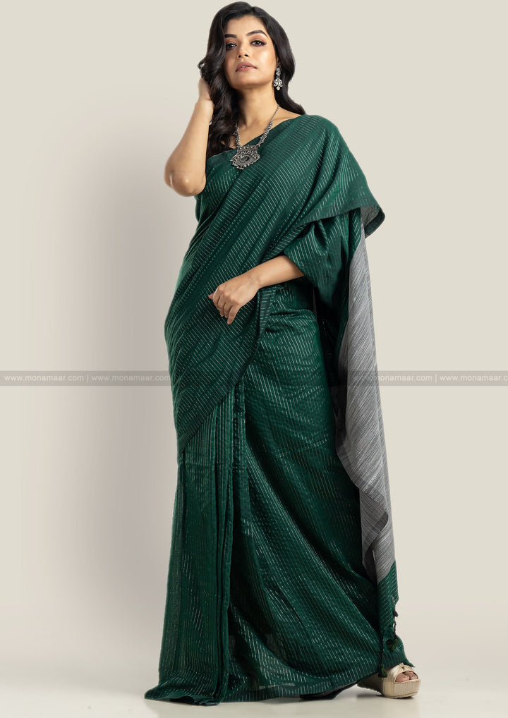 Zari Striped Cotton Saree