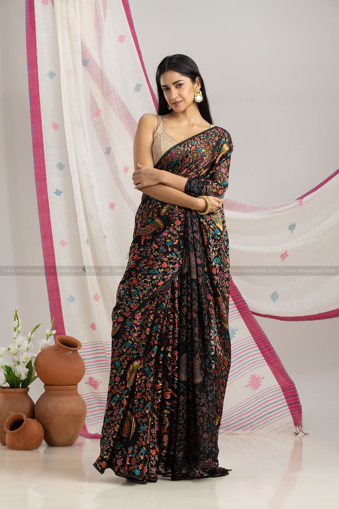 Brasso Blossom Designer Saree